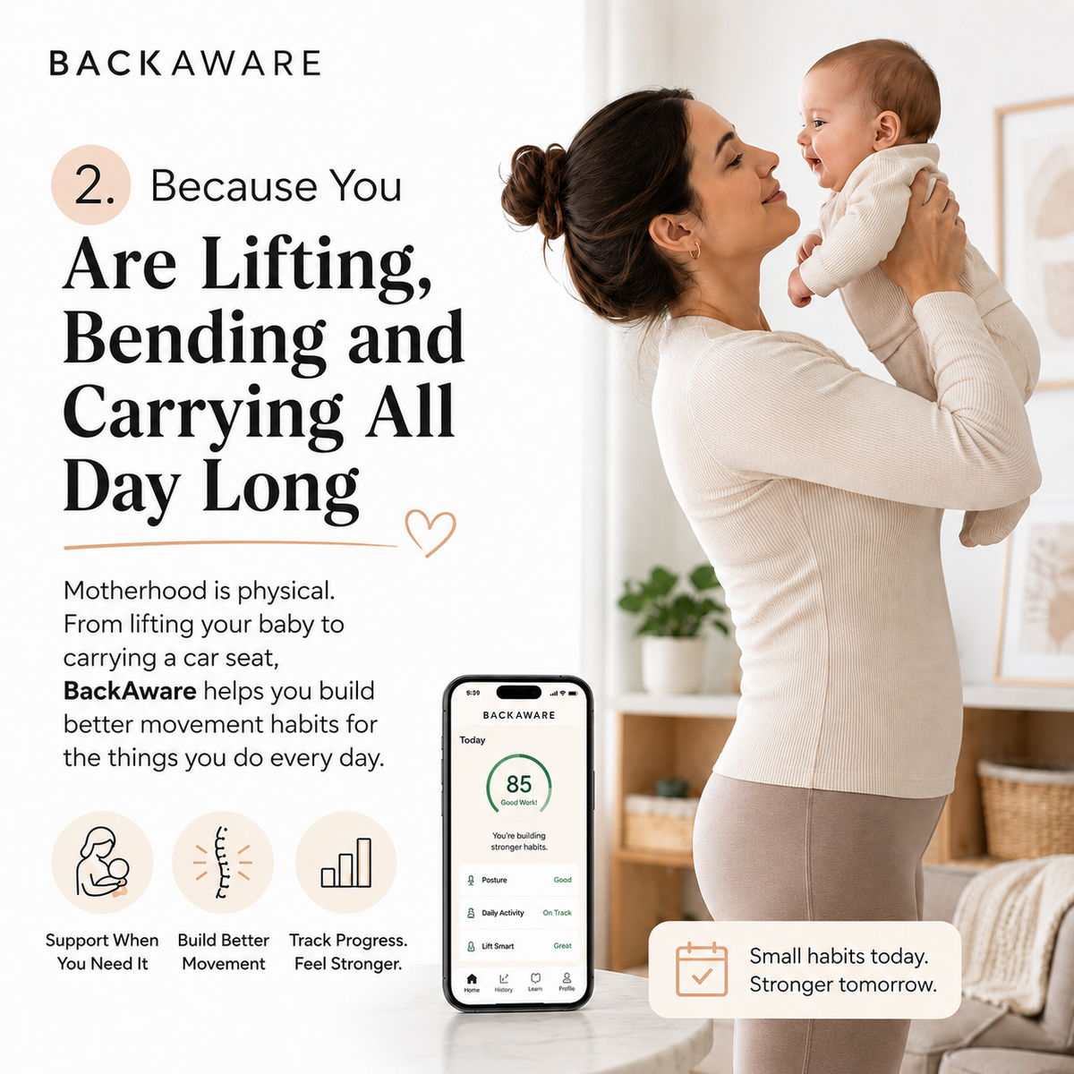 Because you are lifting, bending and carrying all day long