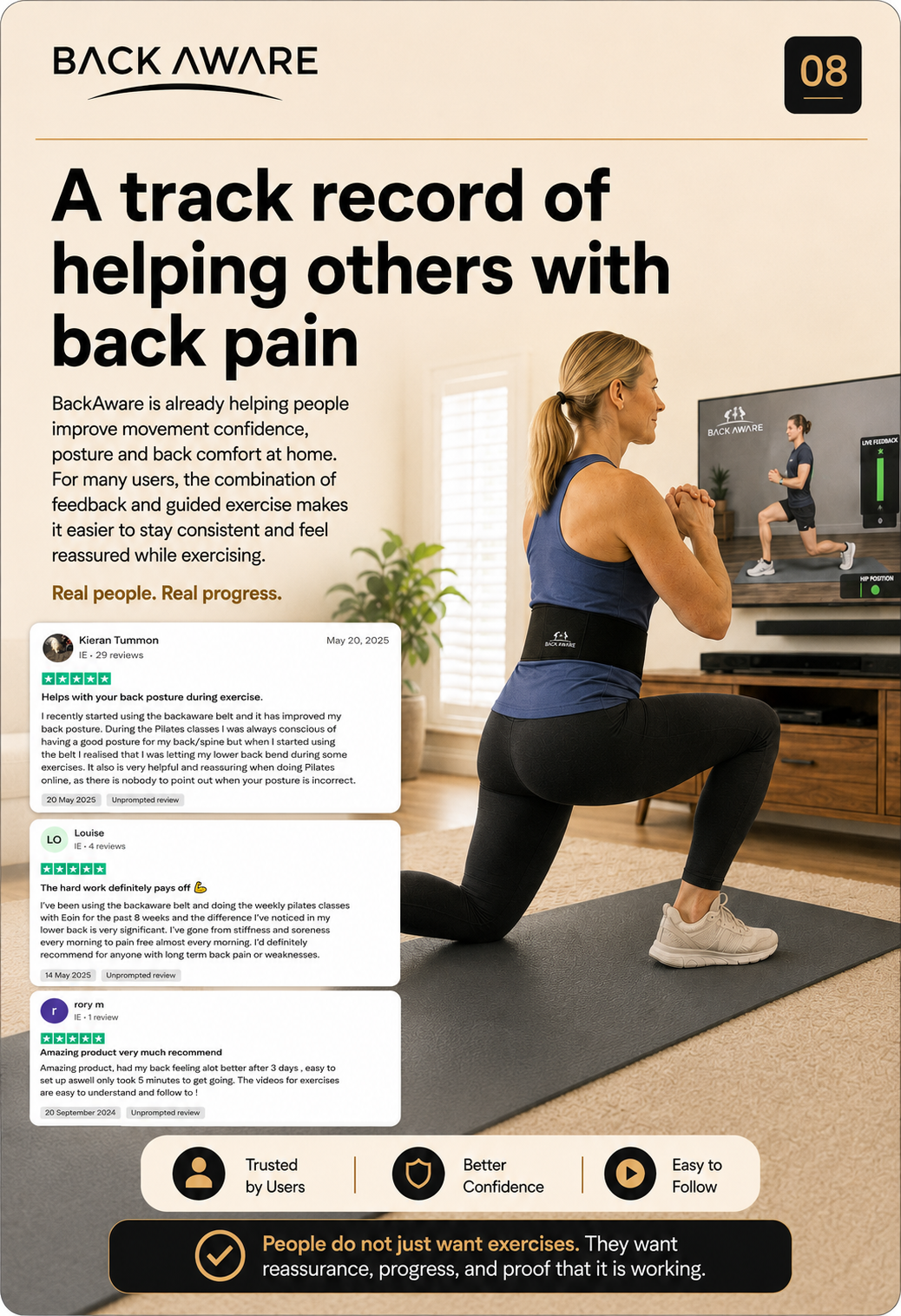 A track record of helping others with back pain