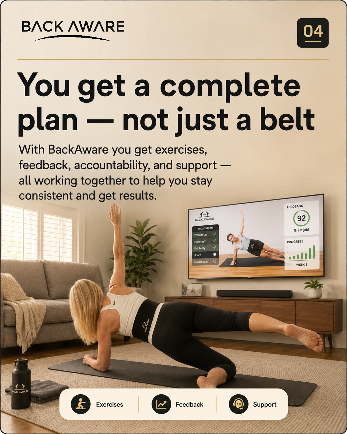 You get a complete plan — not just a belt