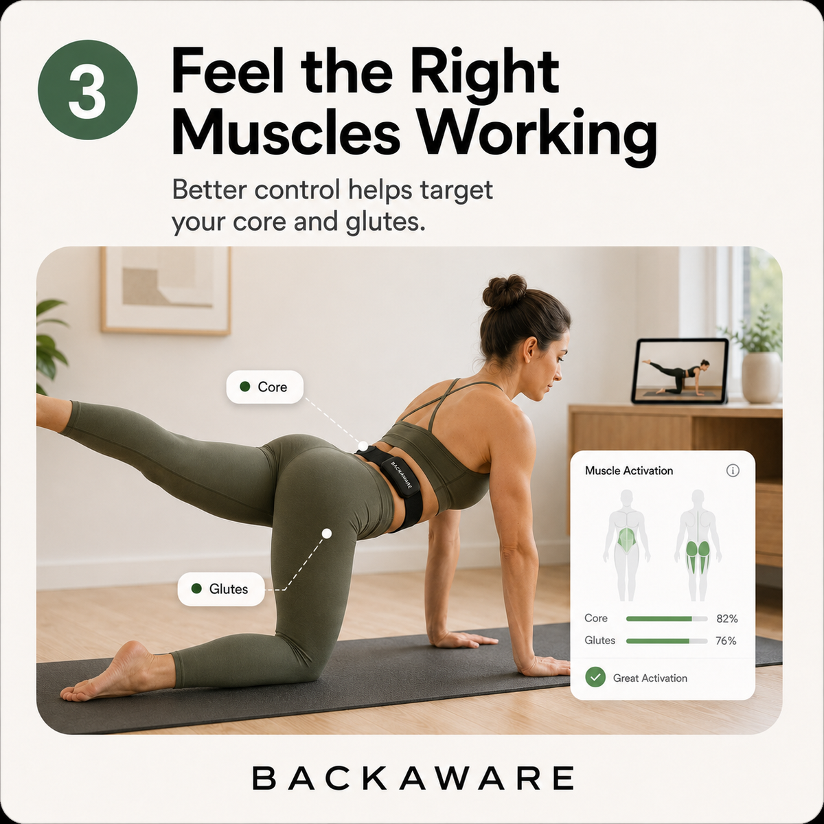 Feel the right muscles working