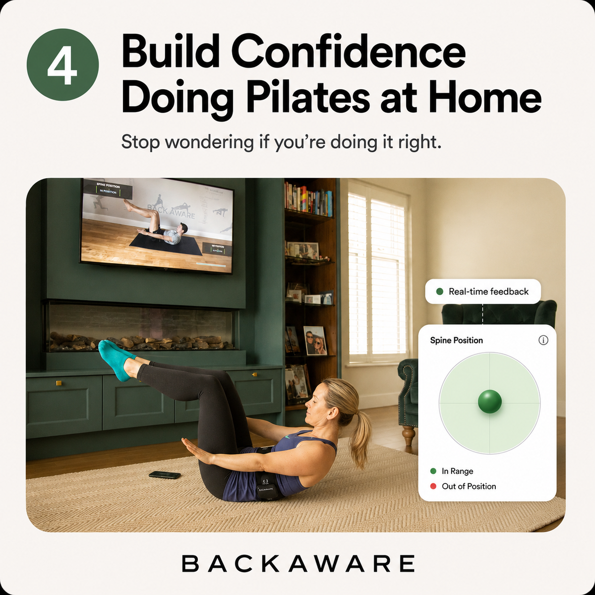 Build confidence doing Pilates at home