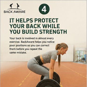 It helps protect your back while you build strength