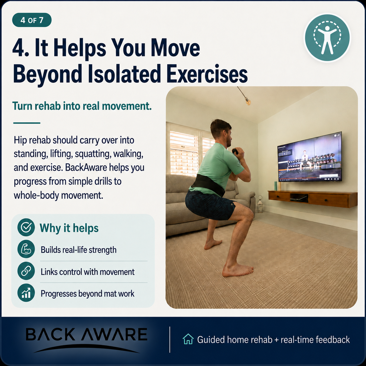 It helps you move beyond isolated exercises