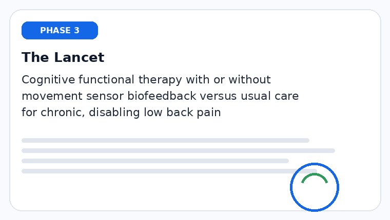 RESTORE: CFT with or without movement sensors