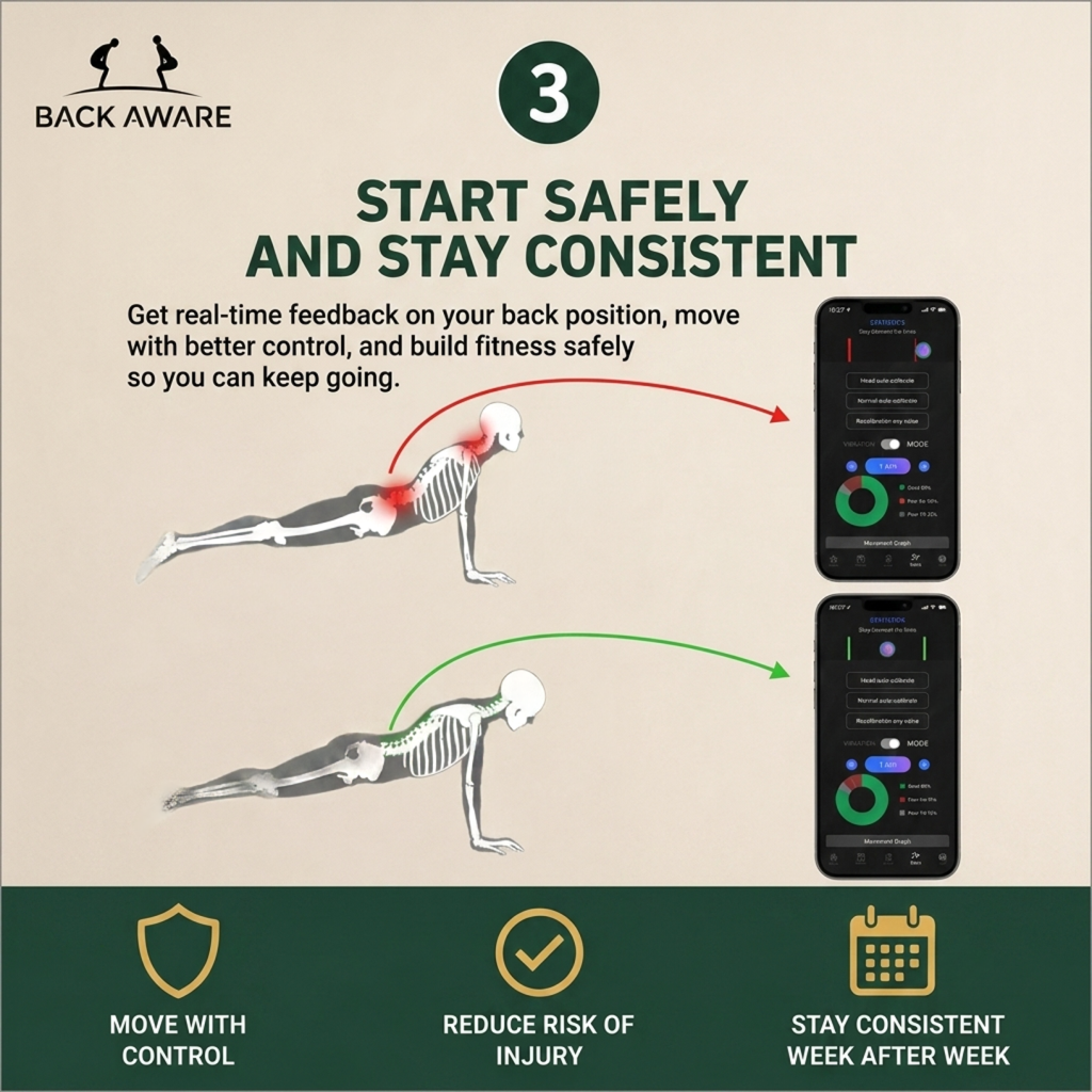 Start safely and stay consistent